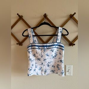 eloise linen top | reformation